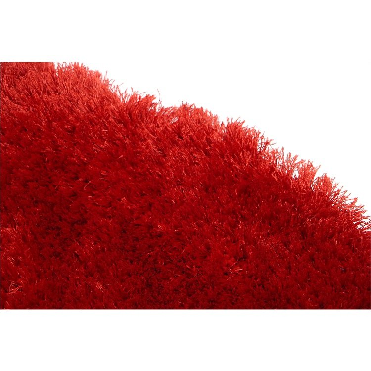 فرش گرد شگی کد 5013 زمینه قرمز